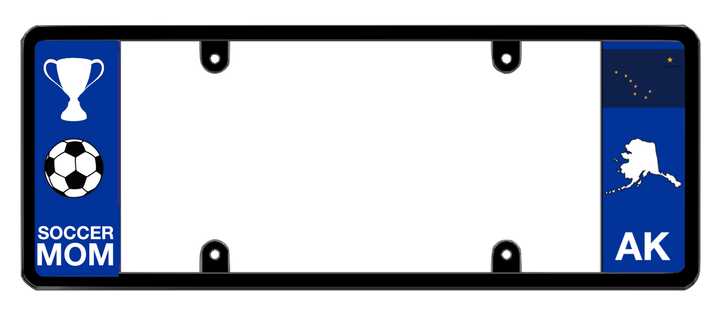 DFS Alaska AK Patented License Plate Frame Holder