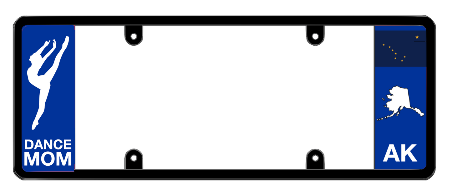 DFS Alaska AK Patented License Plate Frame Holder