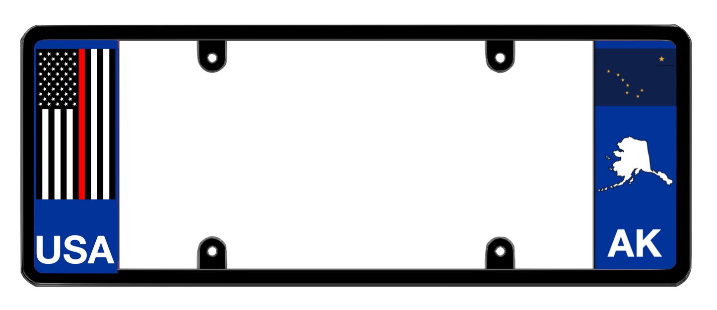 DFS Alaska AK Patented License Plate Frame Holder
