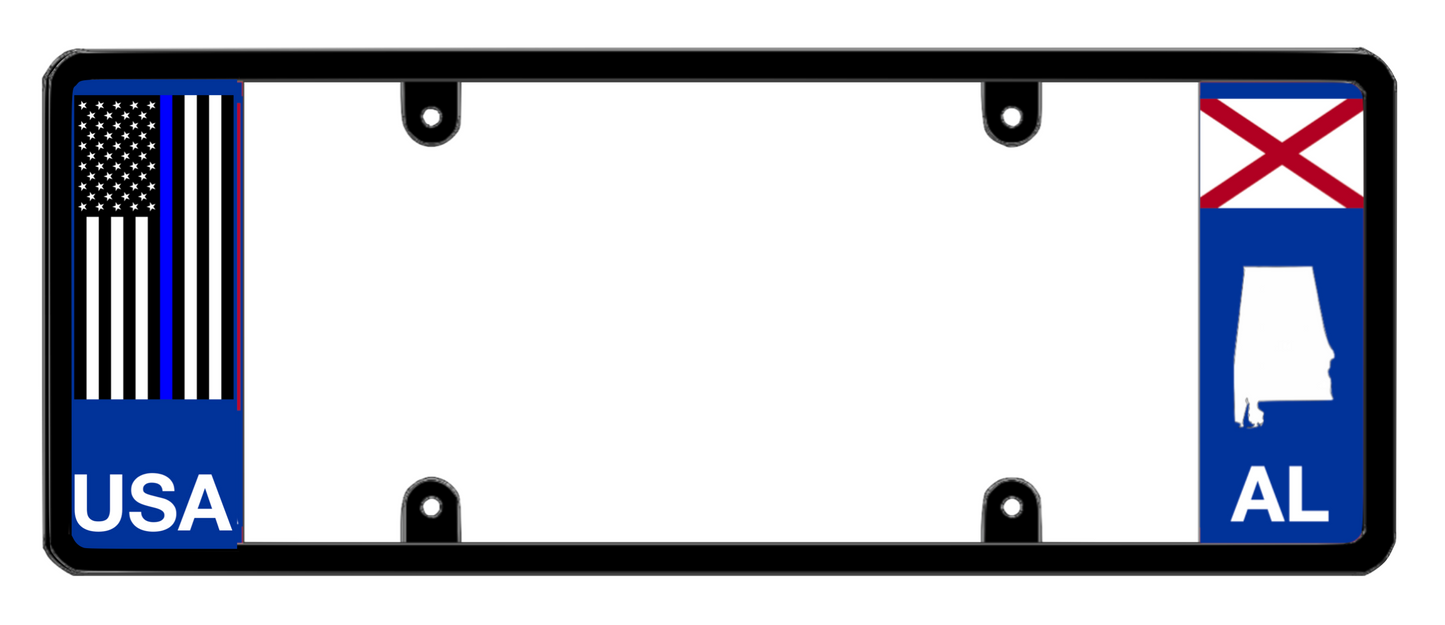 DFS Alabama AL Patented License Plate Frame Holder