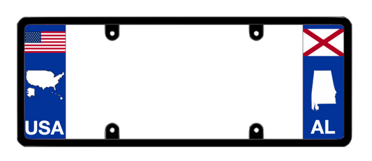 DFS Alabama AL Patented License Plate Frame Holder