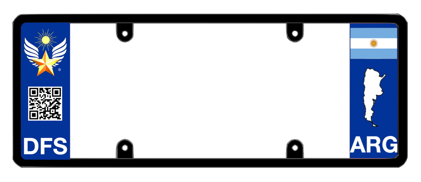 DFS Argentina ARG Patented License Plate Frame Holder