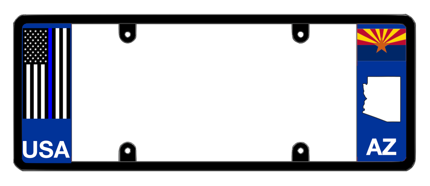 DFS Arizona AZ Patented License Plate Frame Holder