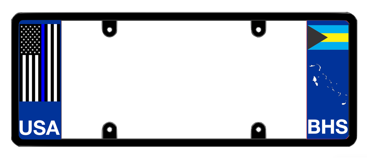 DFS Bahamas BHS Patented License Plate Frame Holder