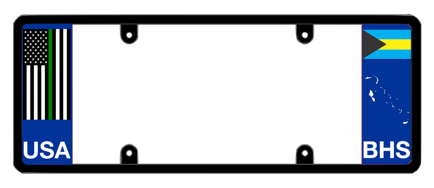 DFS Bahamas BHS Patented License Plate Frame Holder
