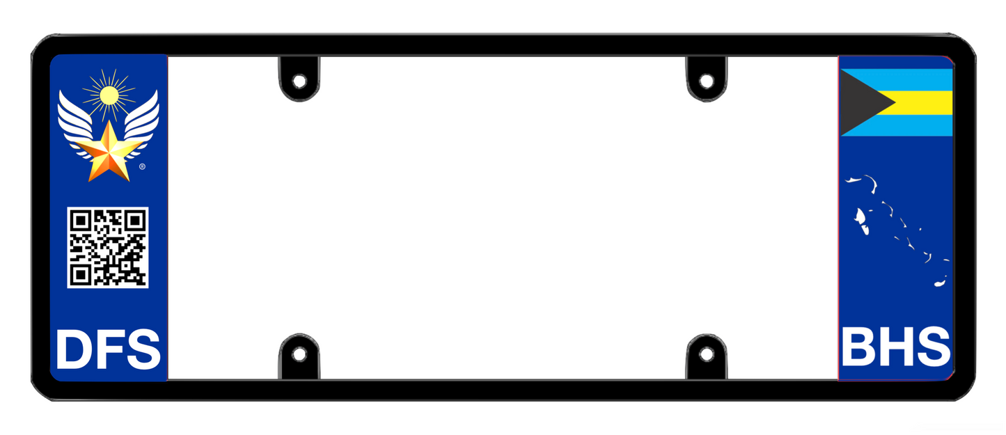 DFS Bahamas BHS Patented License Plate Frame Holder