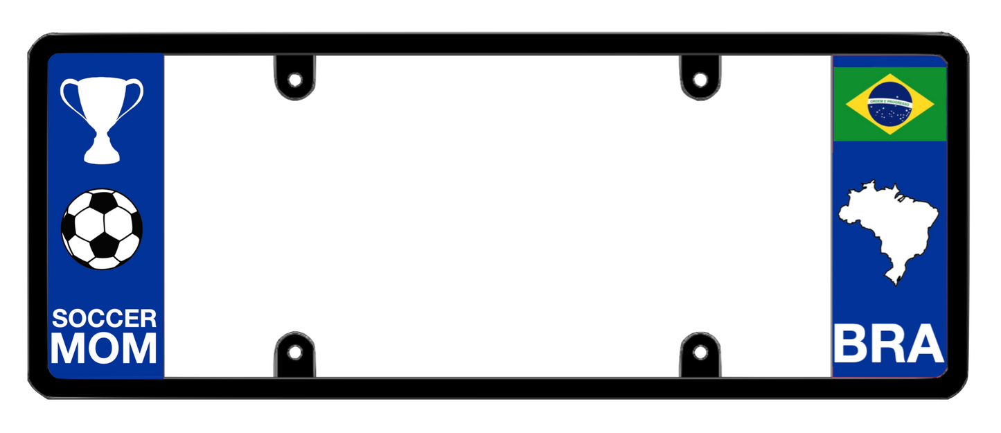 DFS Brazil BRA Patented License Plate Frame Holder