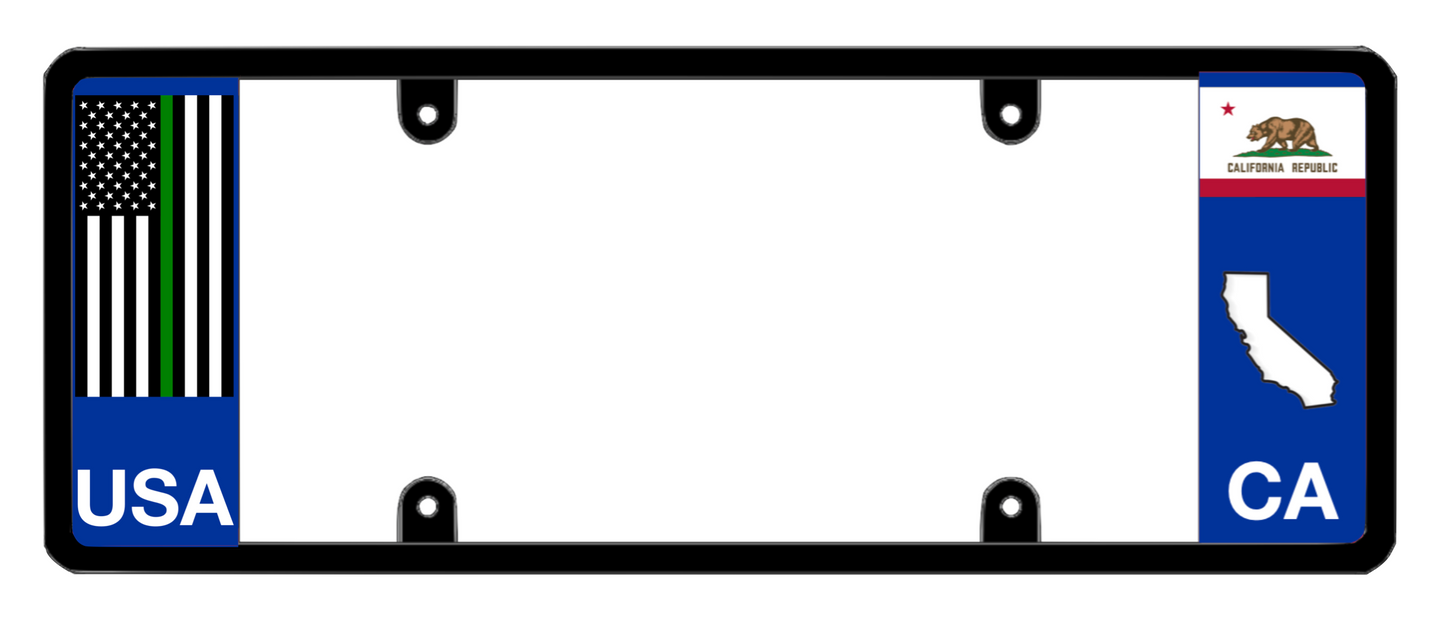 DFS California CA Patented License Plate Frame Holder