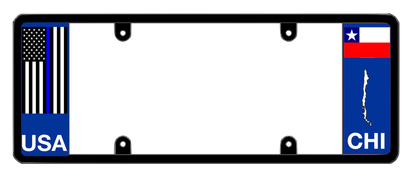 DFS Chile CHL Patented License Plate Frame Holder