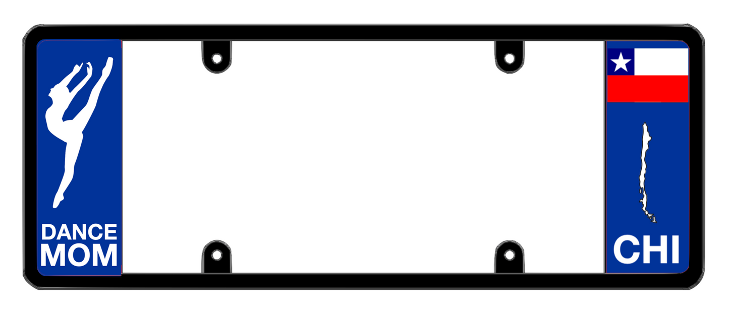 DFS Chile CHL Patented License Plate Frame Holder