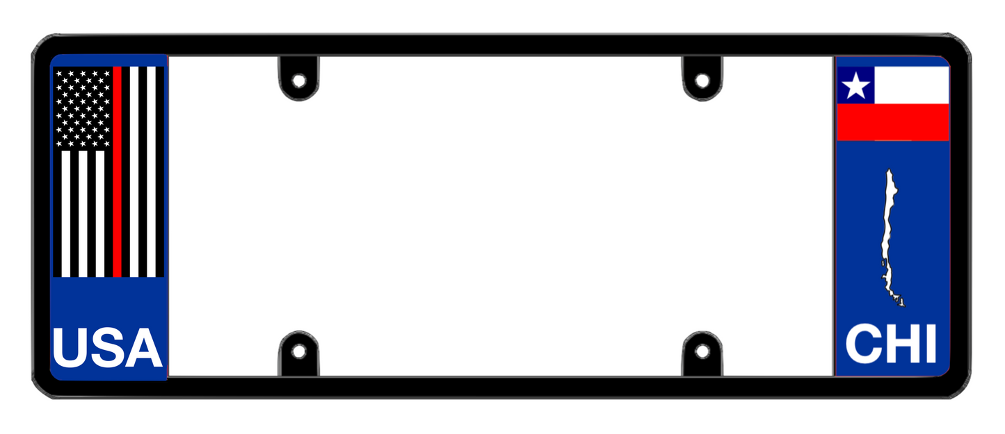 DFS Chile CHL Patented License Plate Frame Holder