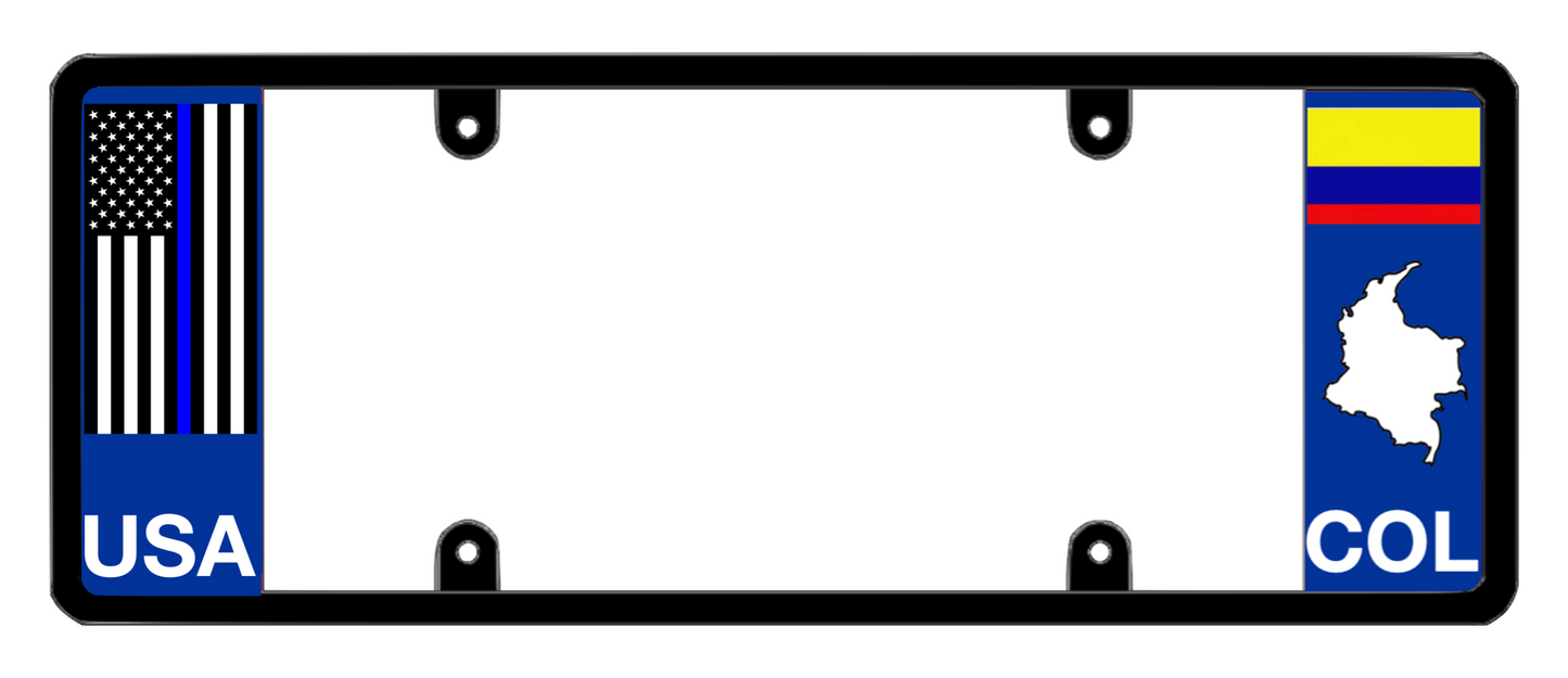 DFS Colombia COL Patented License Plate Frame Holder