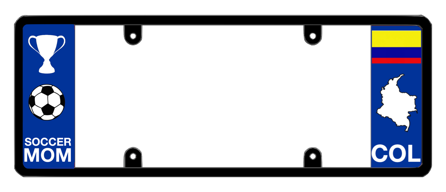 DFS Colombia COL Patented License Plate Frame Holder