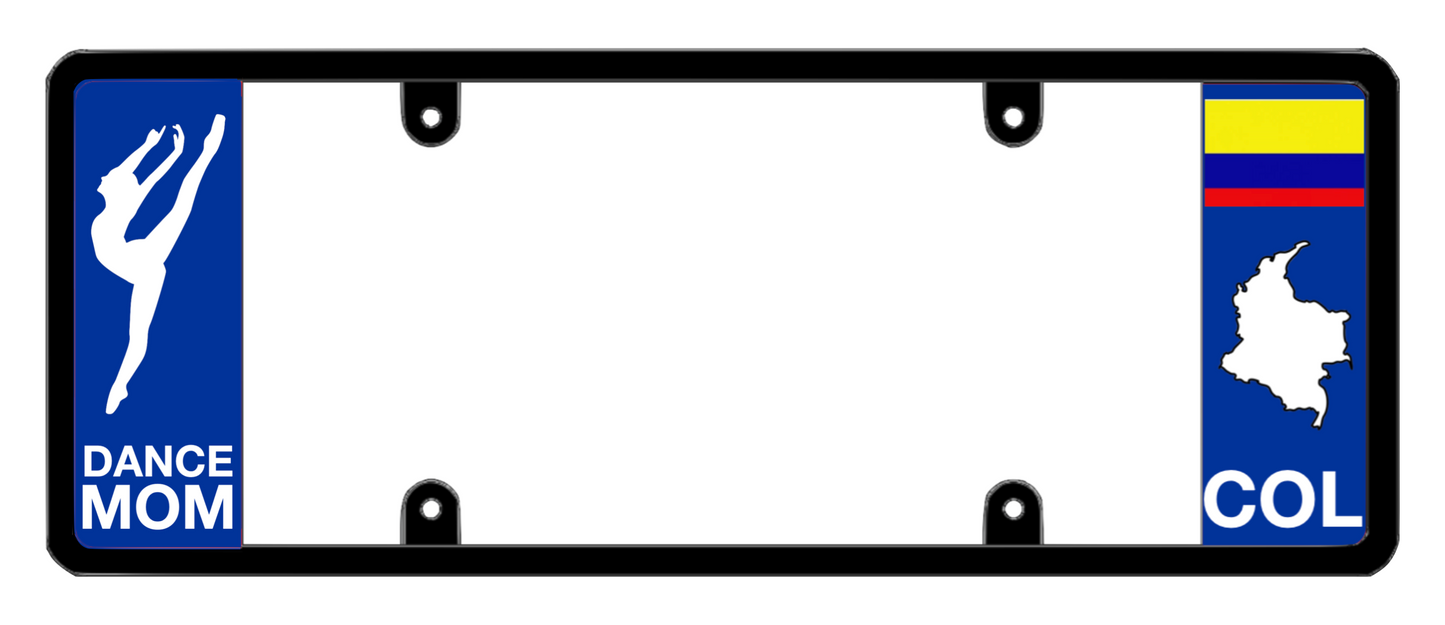 DFS Colombia COL Patented License Plate Frame Holder