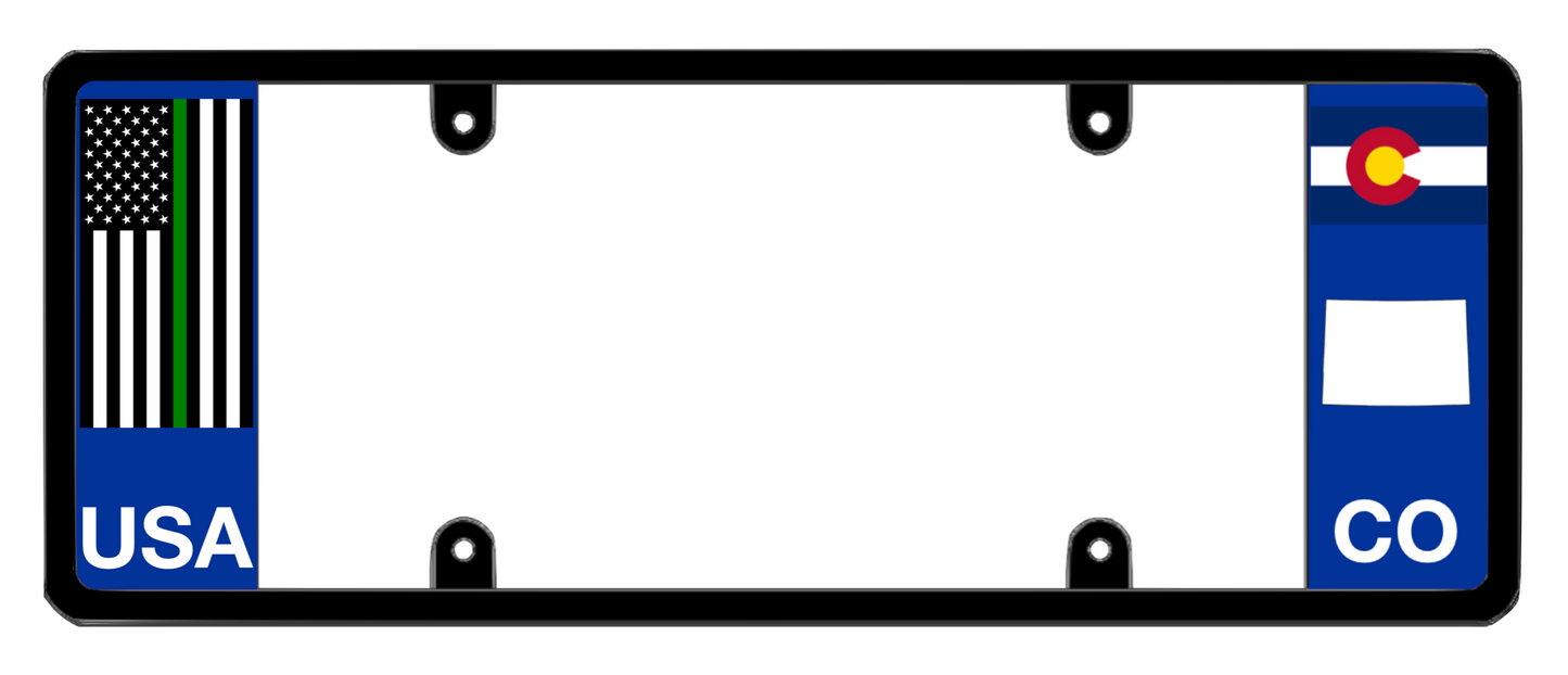 DFS Colorado CO Patented License Plate Frame Holder