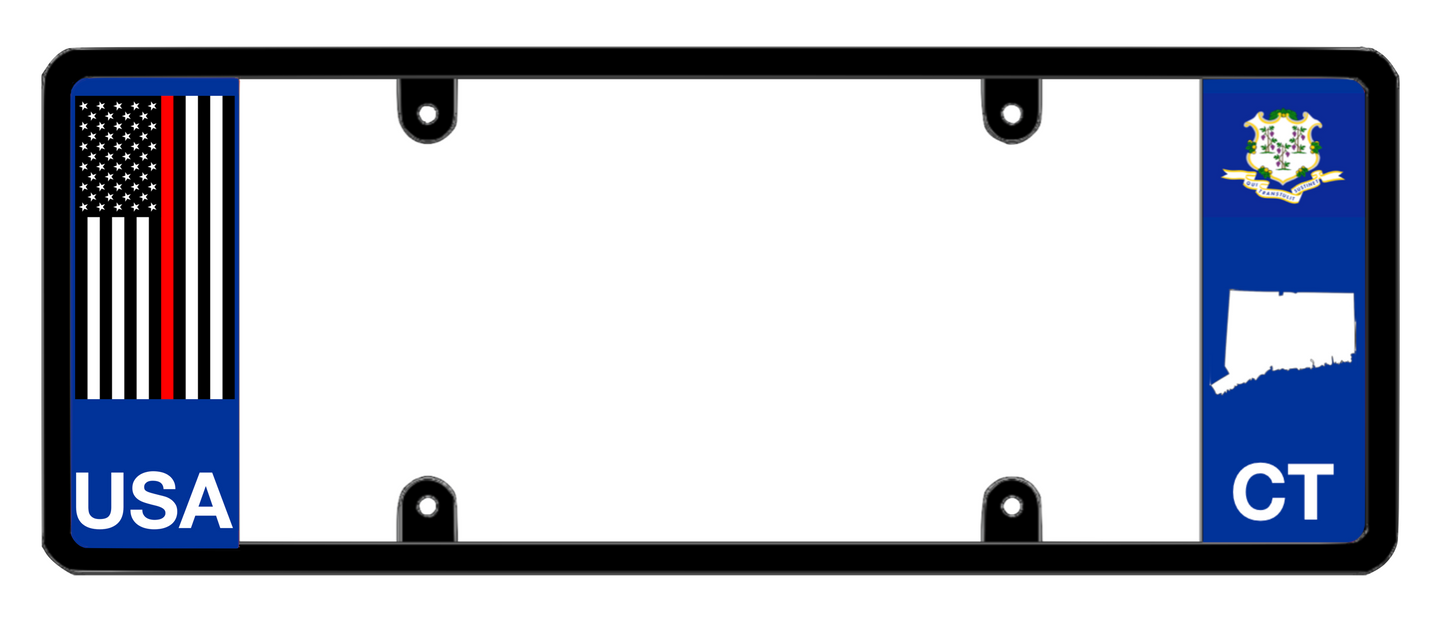 DFS Connecticut CT Patented License Plate Frame Holder