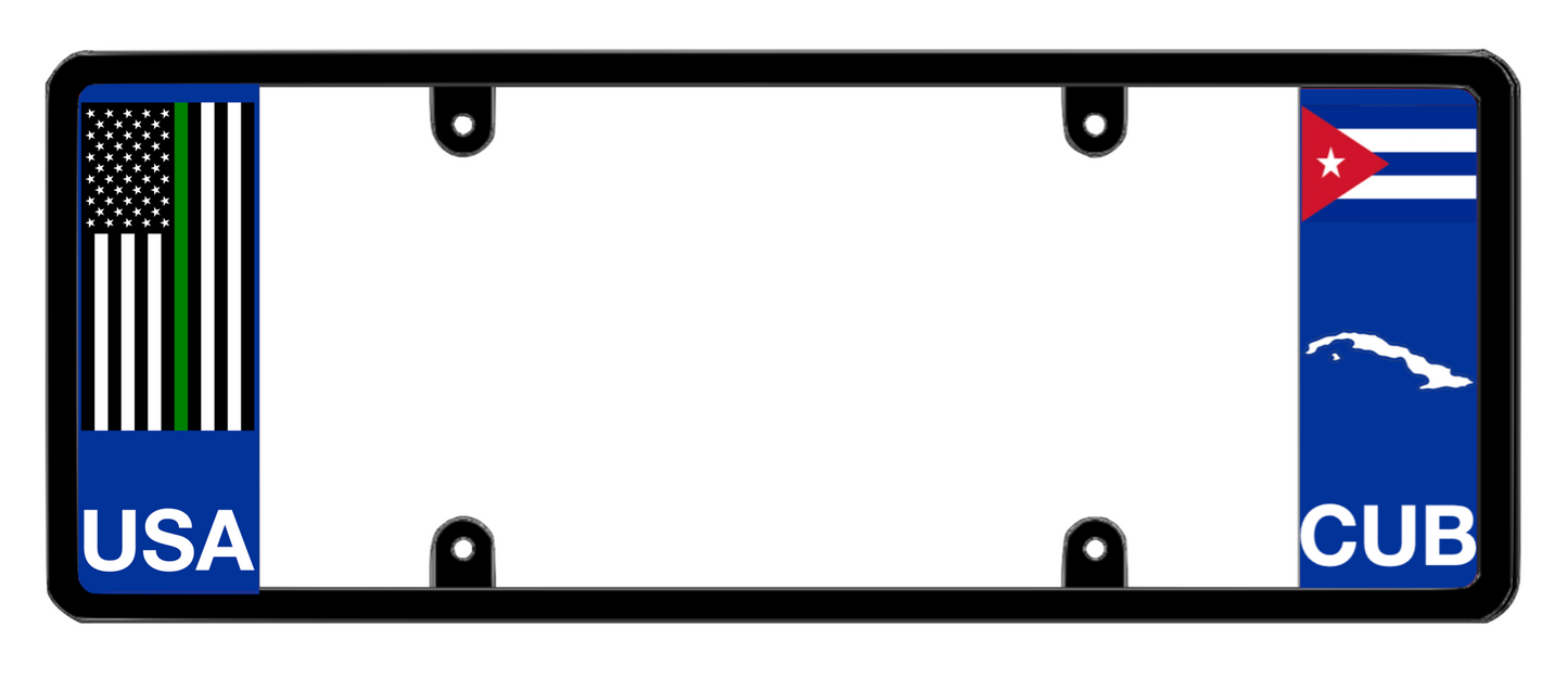DFS Cuba CUB Patented License Plate Frame Holder