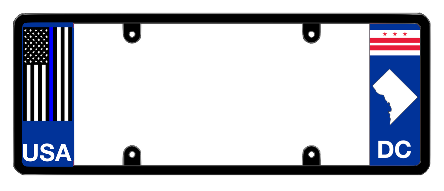 DFS District of Columbia DC Patented License Plate Frame Holder