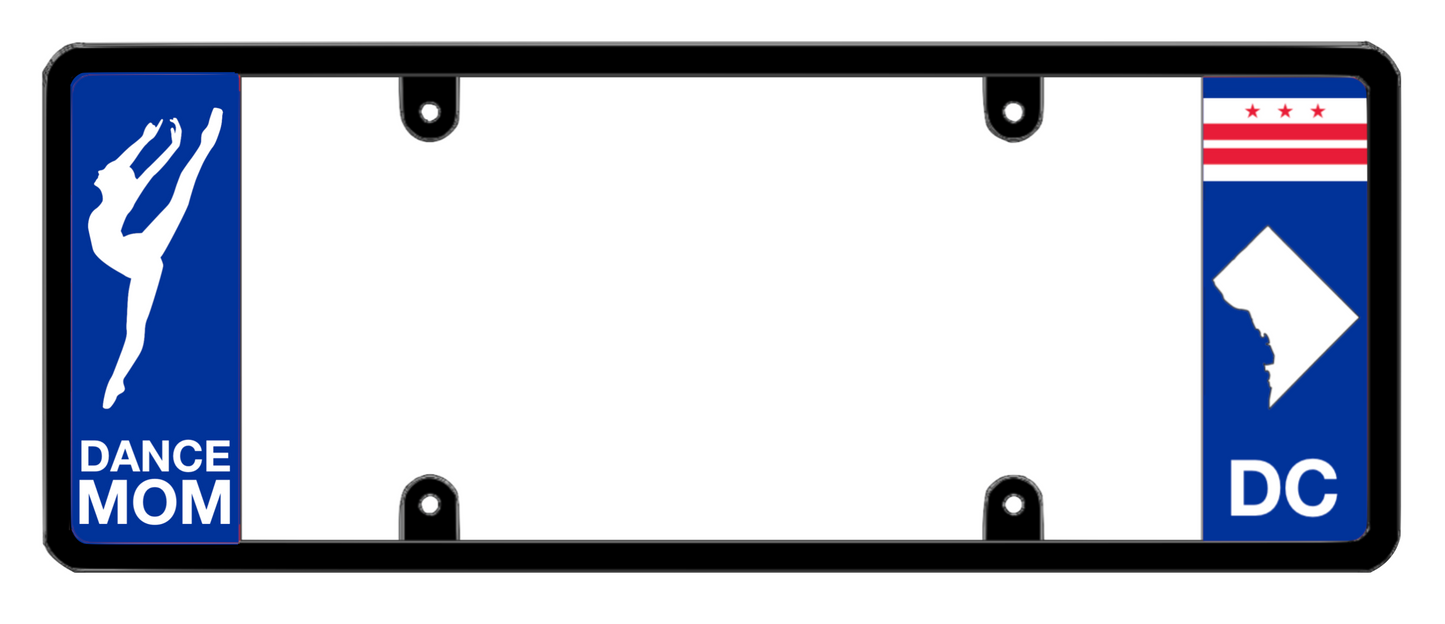 DFS District of Columbia DC Patented License Plate Frame Holder