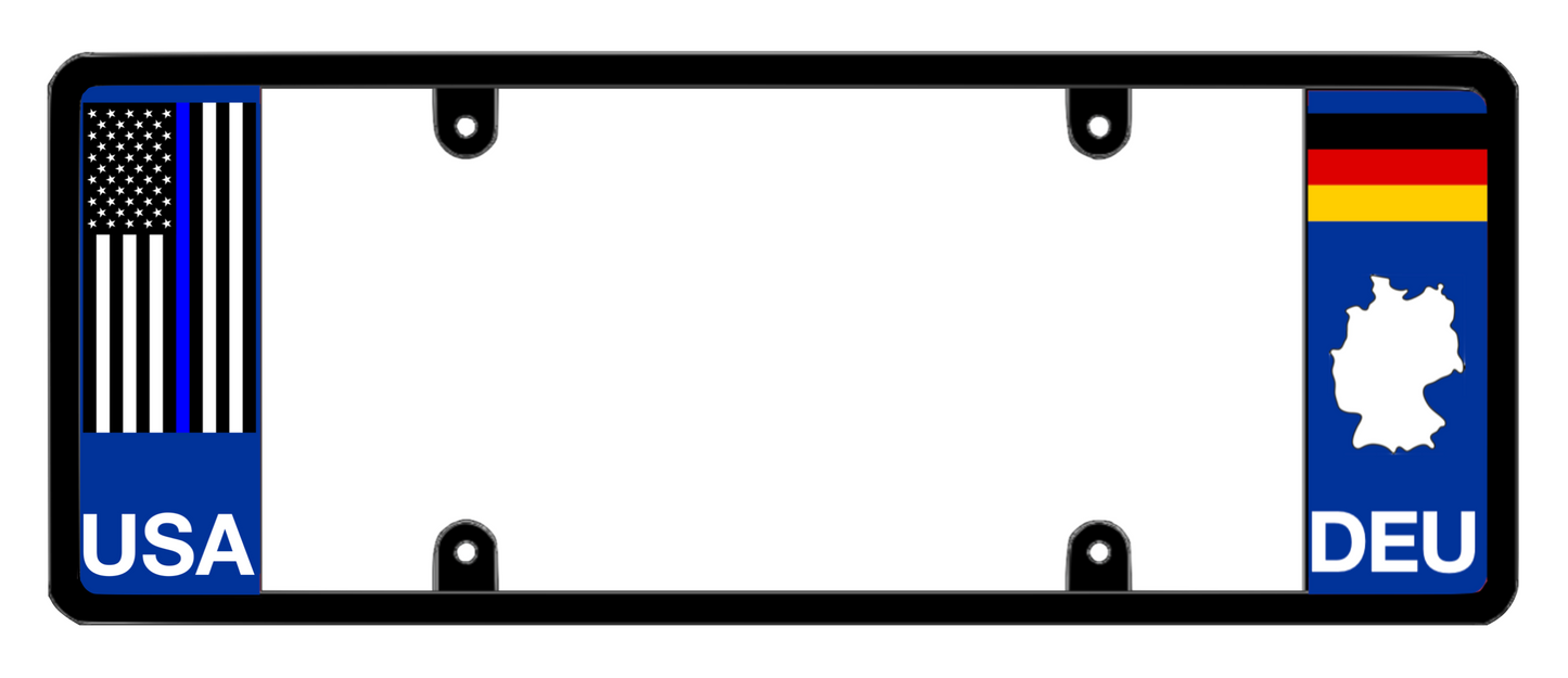 DFS Germany DEU Patented License Plate Frame Holder