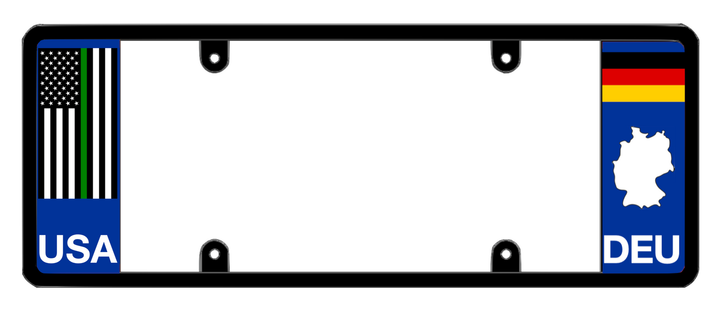 DFS Germany DEU Patented License Plate Frame Holder