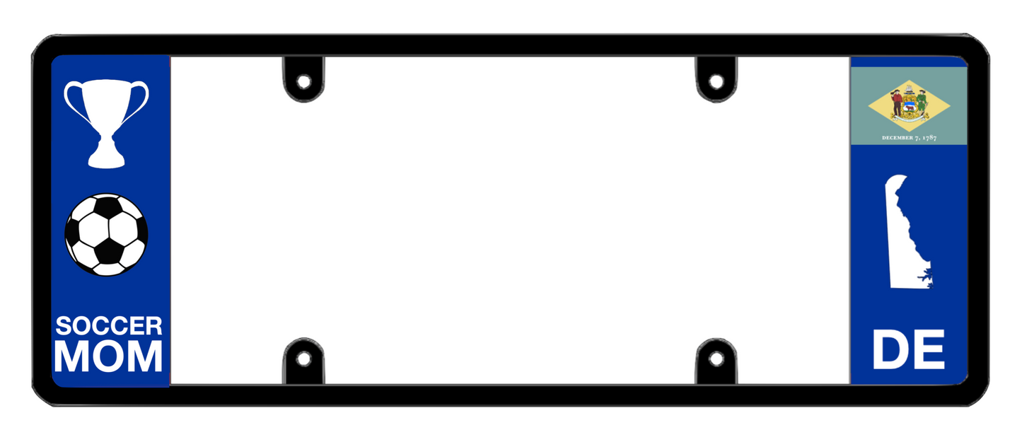 DFS Delaware DE Patented License Plate Frame Holder