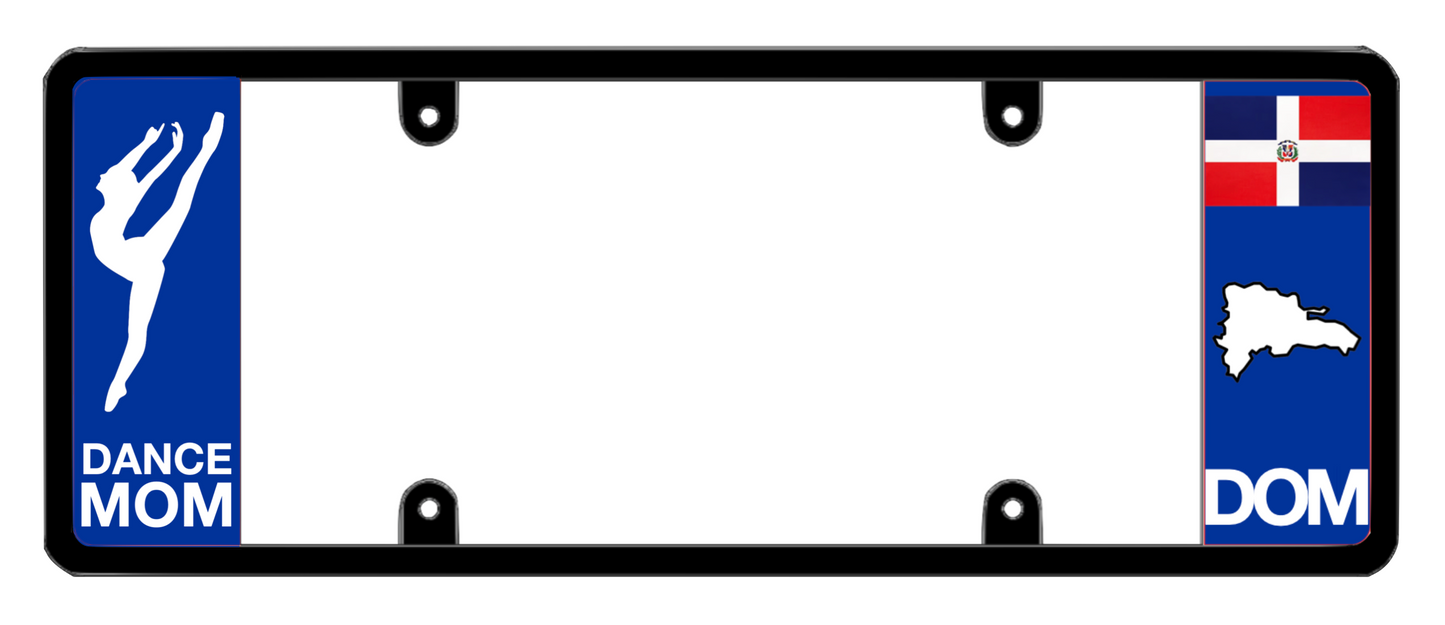 DFS Dominican Republic DOM Patented License Plate Frame Holder