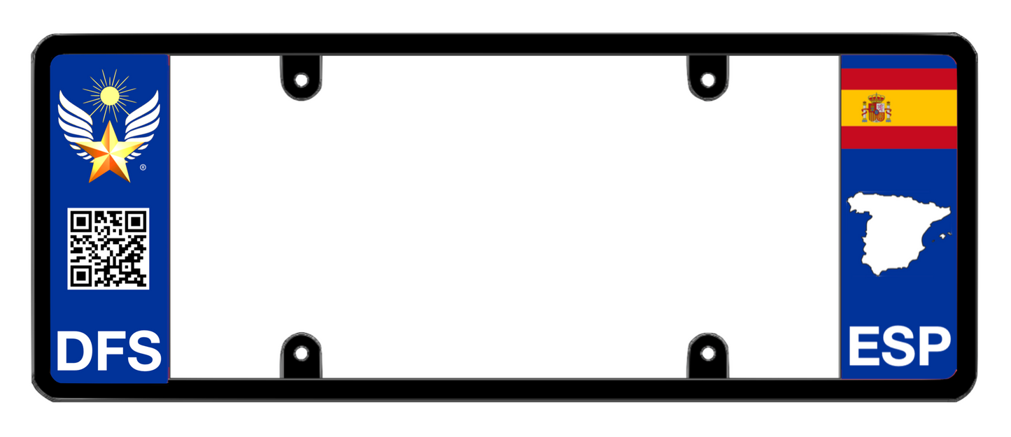 DFS Spain ESP Patented License Plate Frame Holder