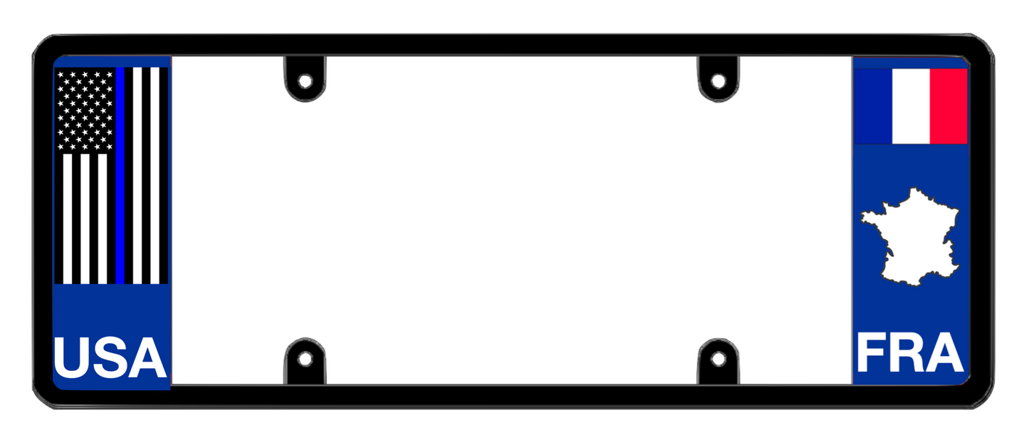 DFS France FRA Patented License Plate Frame Holder