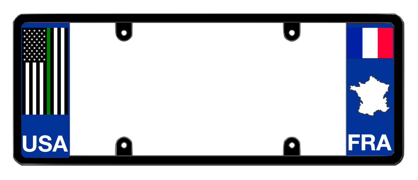 DFS France FRA Patented License Plate Frame Holder