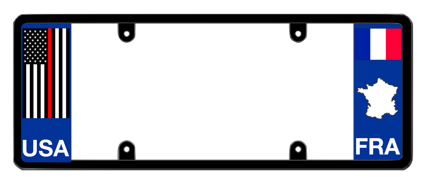 DFS France FRA Patented License Plate Frame Holder