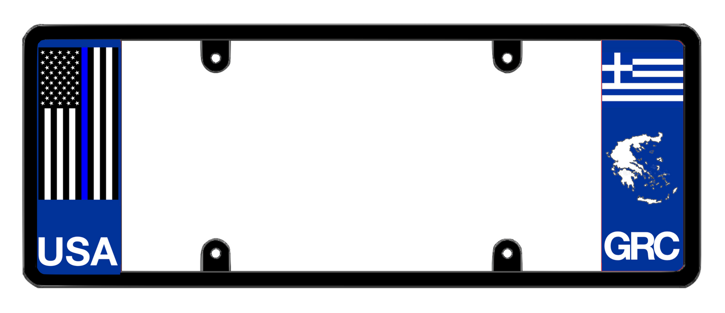 DFS Greece GRC Patented License Plate Frame Holder