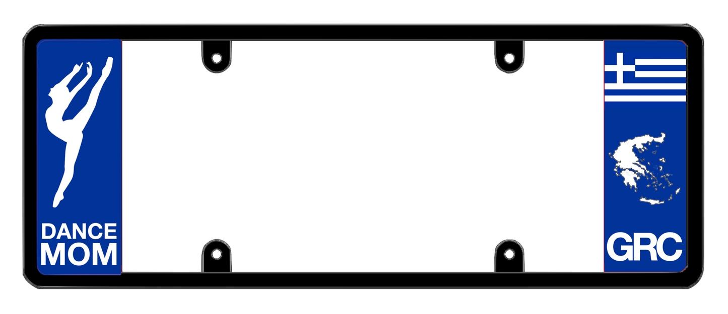 DFS Greece GRC Patented License Plate Frame Holder