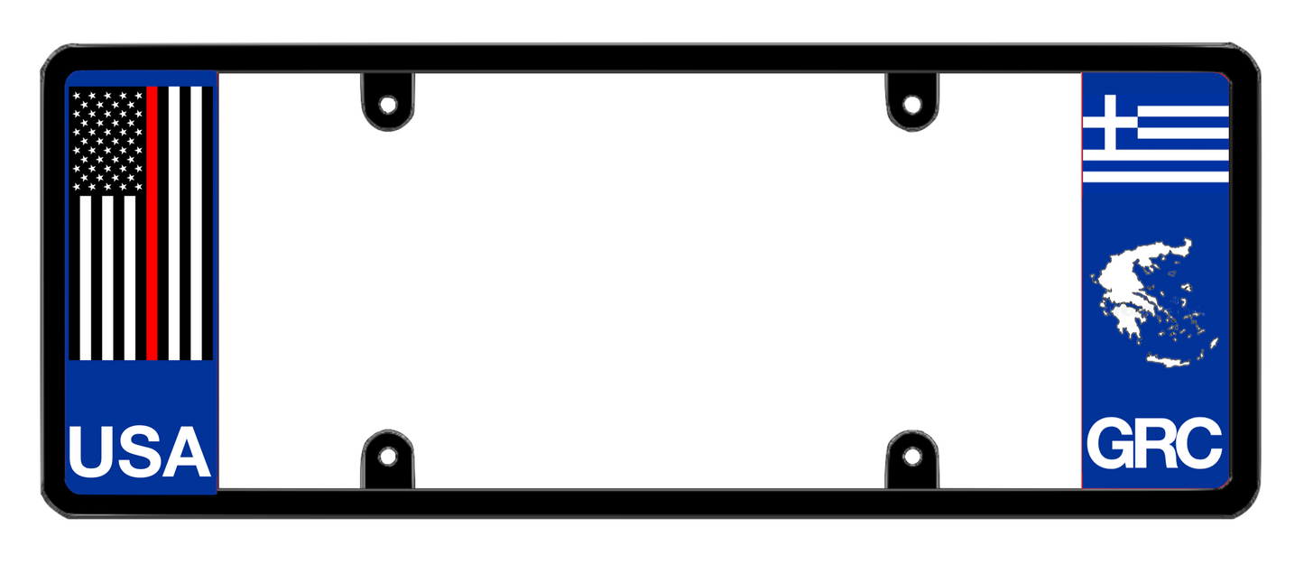 DFS Greece GRC Patented License Plate Frame Holder