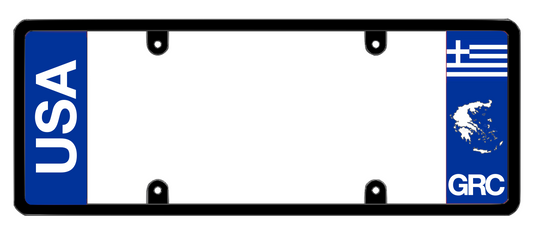 DFS Greece GRC Patented License Plate Frame Holder
