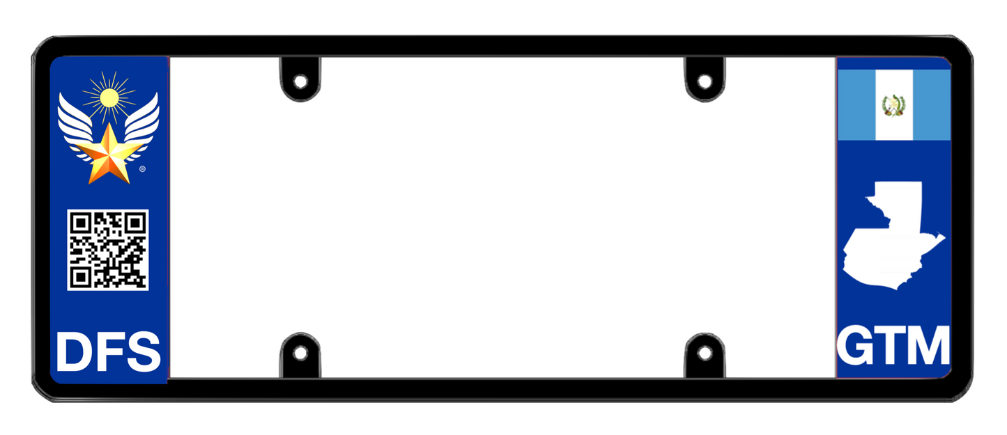 DFS Guatemala GTM Patented License Plate Frame Holder