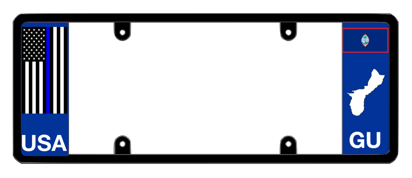 DFS Guam GU Patented License Plate Frame Holder