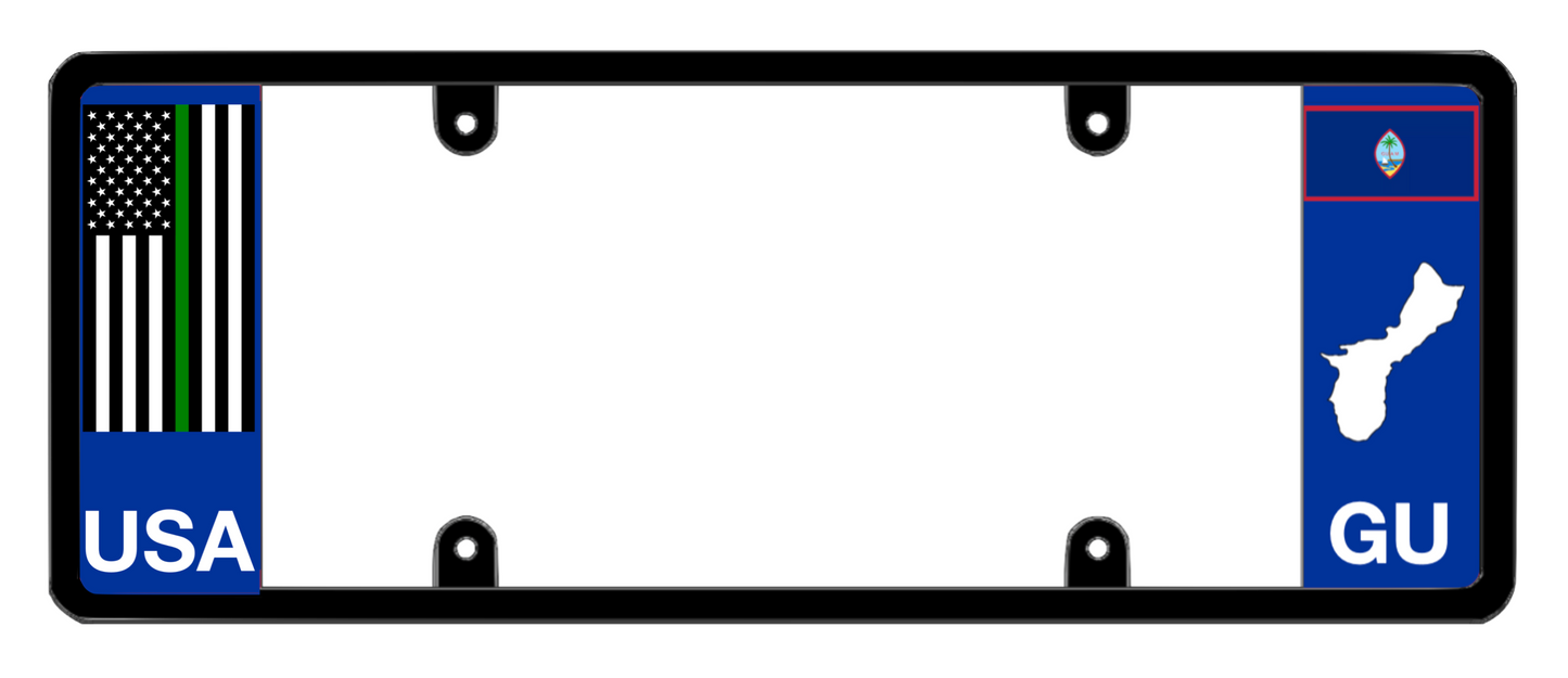 DFS Guam GU Patented License Plate Frame Holder