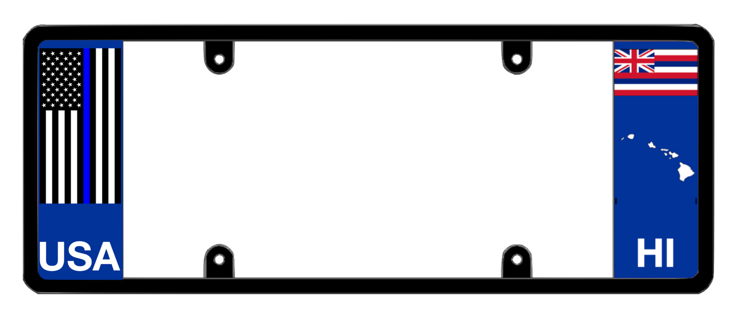 DFS Hawaii HI Patented License Plate Frame Holder