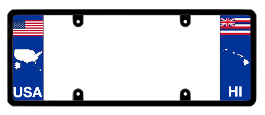 DFS Hawaii HI Patented License Plate Frame Holder