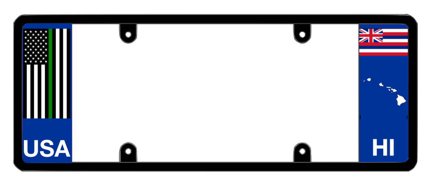 DFS Hawaii HI Patented License Plate Frame Holder