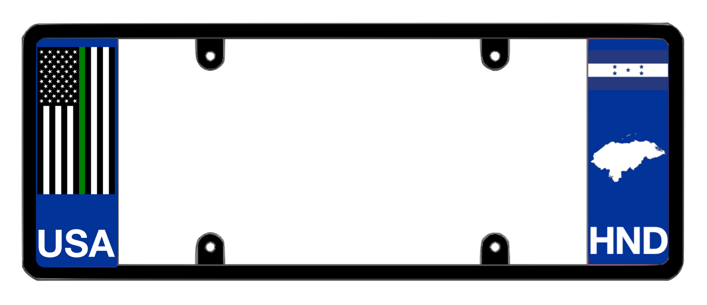 DFS Honduras HND Patented License Plate Frame Holder