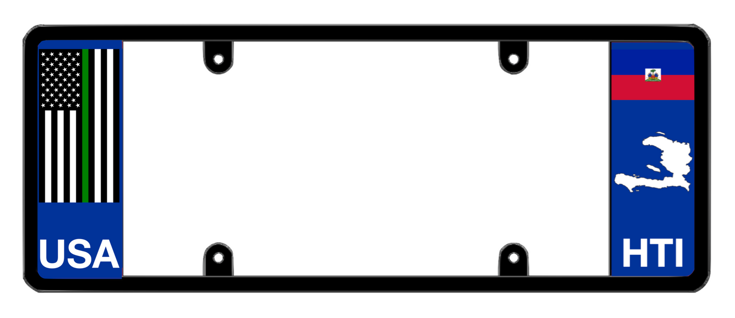 DFS Haiti HTI Patented License Plate Frame Holder