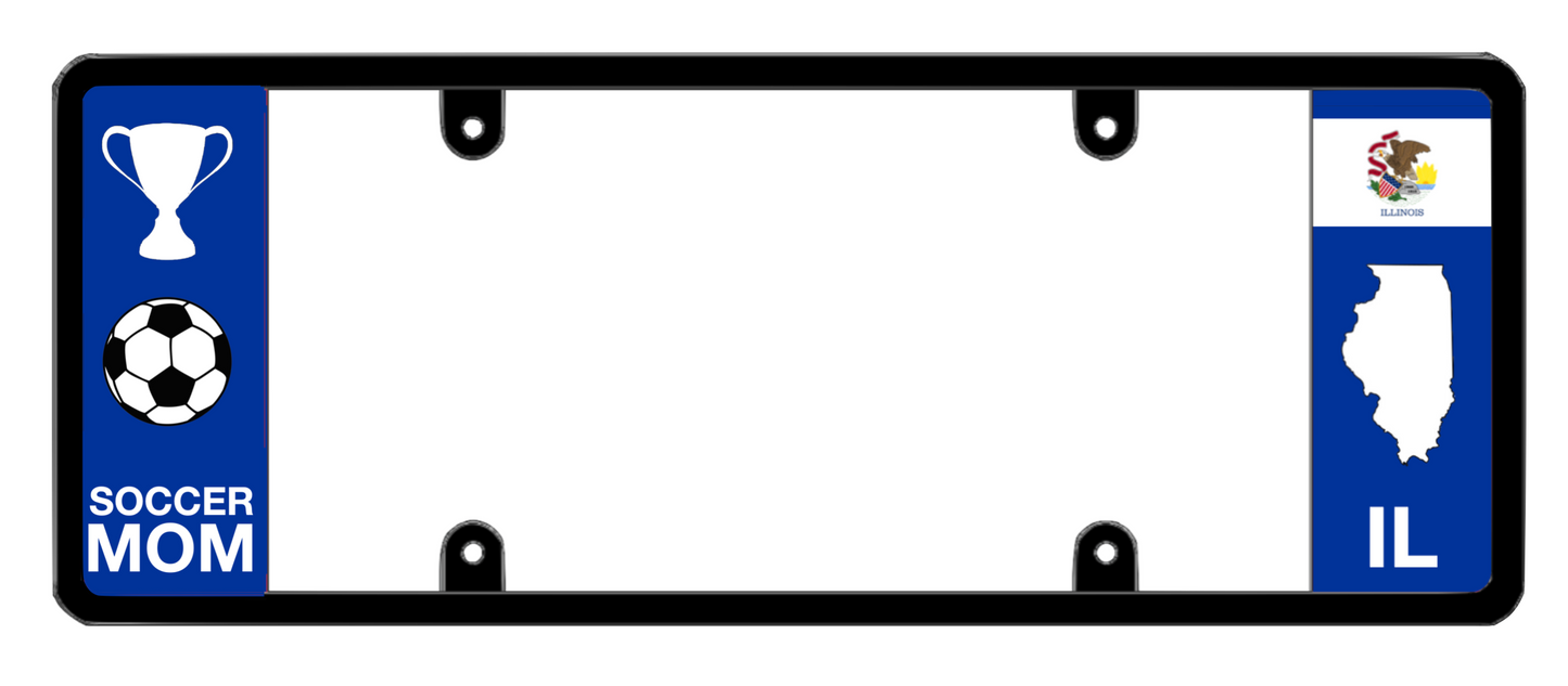 DFS Illinois IL Patented License Plate Frame Holder