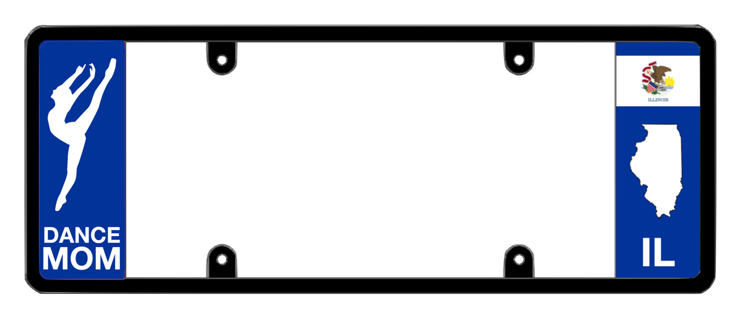DFS Illinois IL Patented License Plate Frame Holder