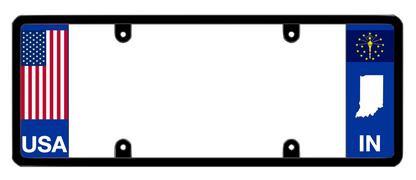 DFS Indiana IN Patented License Plate Frame Holder