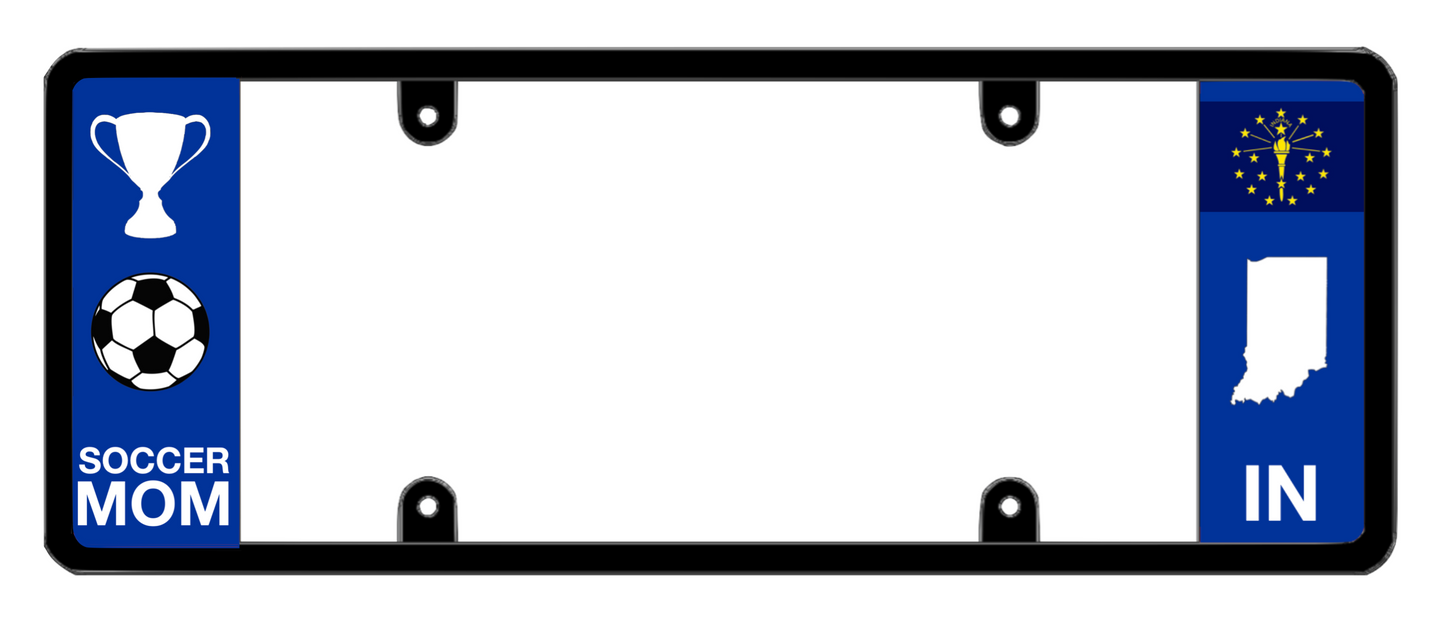 DFS Indiana IN Patented License Plate Frame Holder