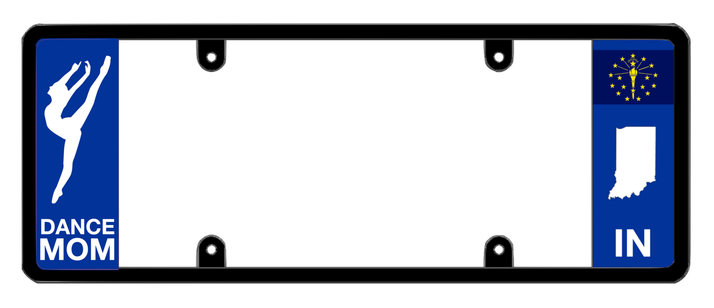 DFS Indiana IN Patented License Plate Frame Holder