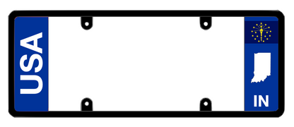 DFS Indiana IN Patented License Plate Frame Holder