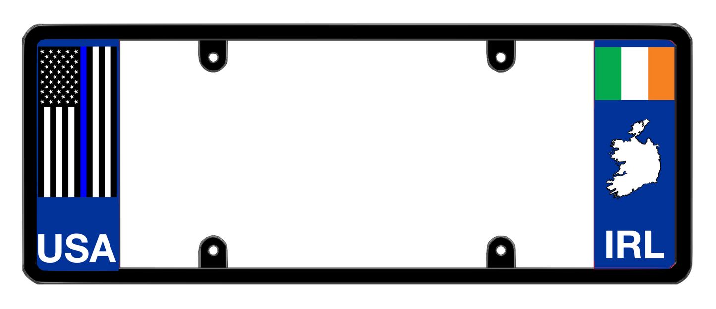 DFS Ireland IRL Patented License Plate Frame Holder